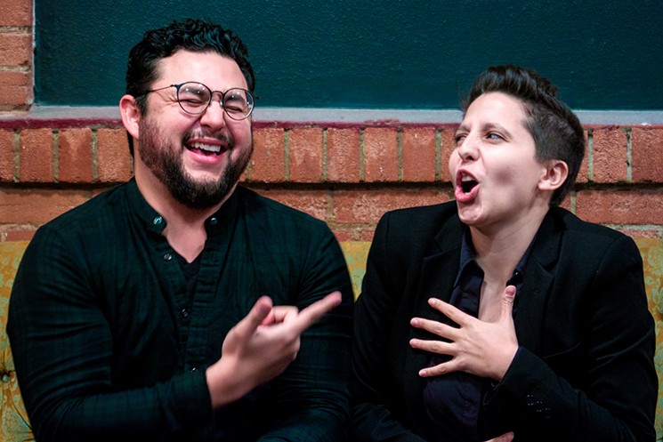 Edward Aviles and Janan Araujo-Siam, producers and co-owners of Comedy Hub Houston, are now handling the comedy programming for Rec Room. - PHOTO BY MARIA ARAUJO-SIAM