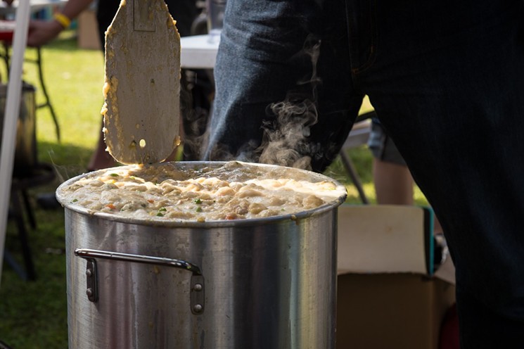 See what deliciousness is being cooked up at the Saint Arnold One Pot Showdown. - PHOTO BY CHUCK COOK