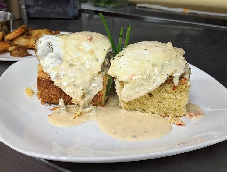 Spice up your Benedict with some crazy Cajun flavors. - PHOTO BY BROOKE MACKIN
