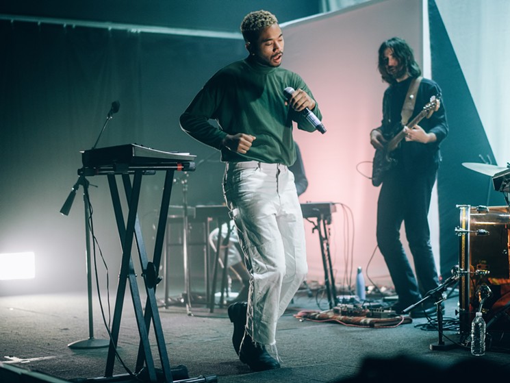 With dance moves as unique as the music itself, Chaz Bear added yet another dimension to the Toro Y Moi live experience. - PHOTO BY CONNOR FIELDS