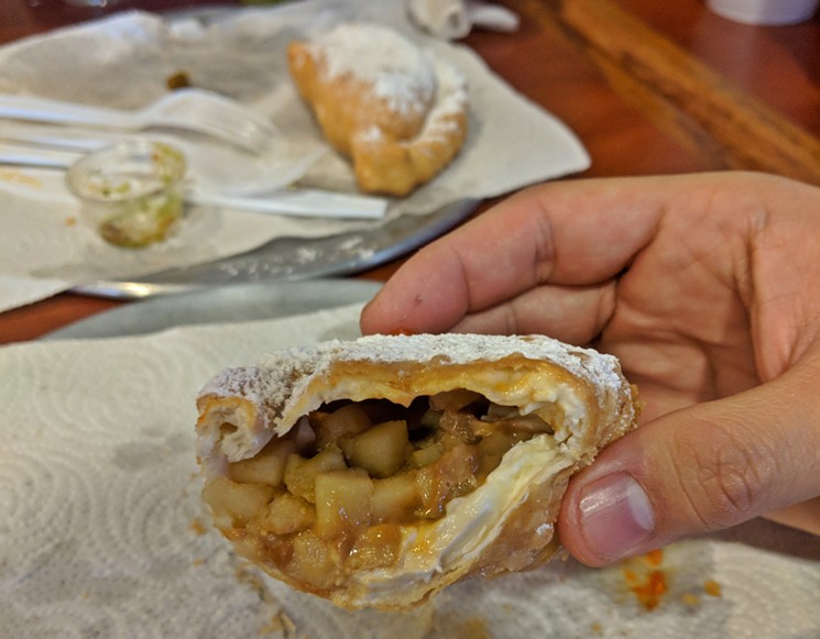 The Apple Gabriela is the best empanada in Houston, period. - PHOTO BY CARLOS BRANDON