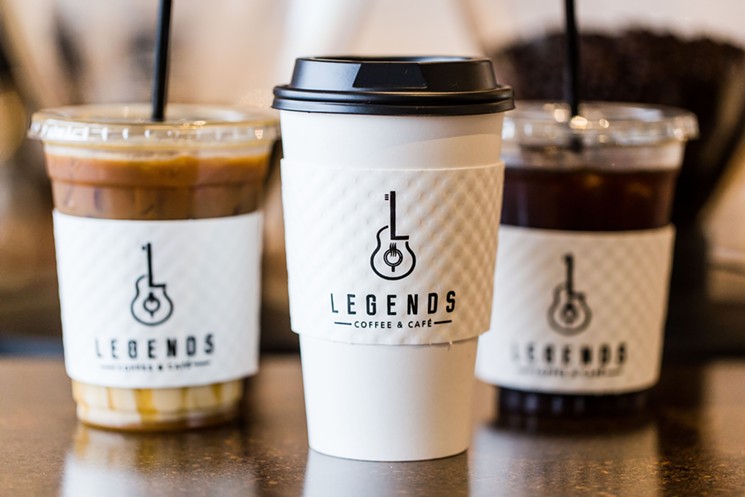 Drink coffee like a rock star at Legends. - PHOTO BY REBECCA WRIGHT