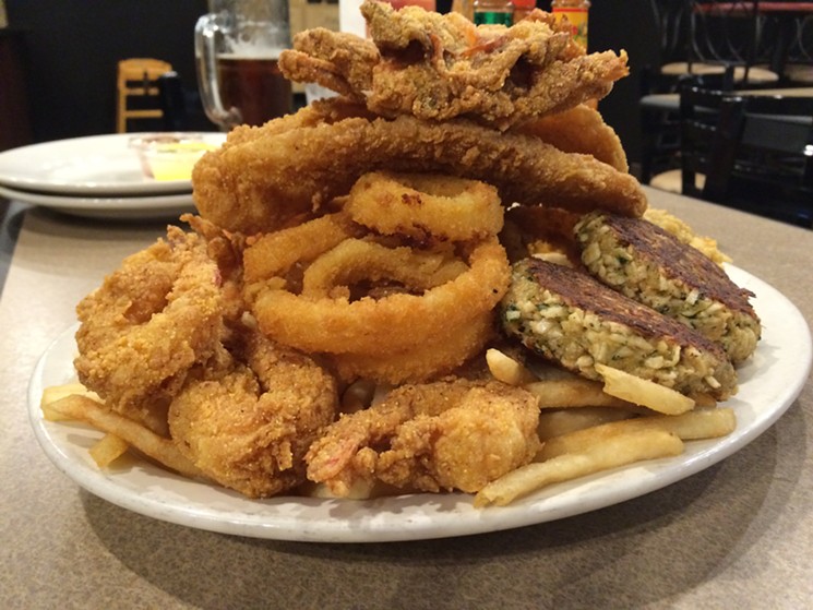 Another view of the seafood platter. - PHOTO BY LORRETTA RUGGIERO