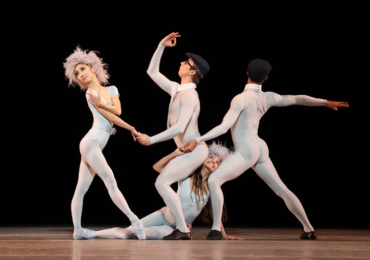 Artists of Houston Ballet in Jerome Robbins’ The Concert (or the Perils of Everybody). - PHOTO BY AMITAVA SARKAR