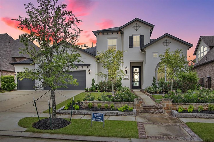 Constructed in 2017, this Mediterranean property at 17111 Rosenfield Reach is located in the Bridgeland master-planned community. - PHOTO BY ROCKBAIT