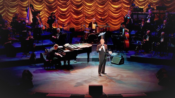 The 31-piece Vincent Falcone Orchestra uses Frank Sinatra's own personal arrangements of songs in the show. - PHOTO BY ED FOSTER/COURTESY OF BOB ANDERSON