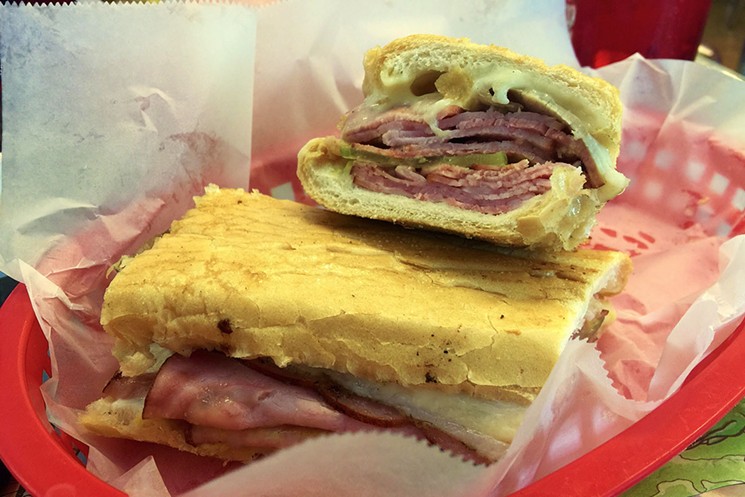 The king of all Cubanos is at Enriqueta's, a tiny diner in Miami. - PHOTO BY JEFF BALKE