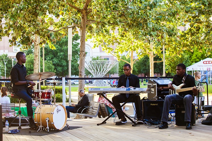 The inaugural Kinder HSPVA Lunch Concert Series kicks off at Discovery Green this Wednesday. - PHOTO BY KATYA HORNER