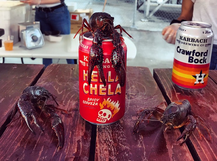 Make new friends and try new beer at Karbach's Crawfish Fest. - PHOTO BY KARLA LOZANO