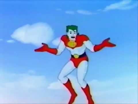 This dude's long-term solution to most problems was to toss the ugliest person on the screen into a lake - SCREENGRAB FROM CAPTAIN PLANET