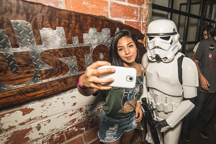 Celebrate the Star Wars franchise with great art this weekend, courtesy of War'Hous. - PHOTO BY J. TOVAR
