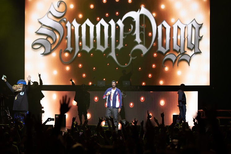 Snoop kept things going, engaging with local talent and the crowd throughout the night. - PHOTO BY DAVID "ODIWAMS" WRIGHT
