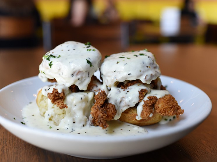 Mom deserves some fried chicken and biscuits a la Dish Society. - PHOTO BY KIMBERLY PARK