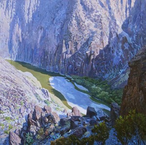Colorado Canyon, Big Bend Ranch State Park, by Utopia-based artist David Caton. - PHOTO BY FOLTZ FINE ART, COURTESY OF THE ARTIST