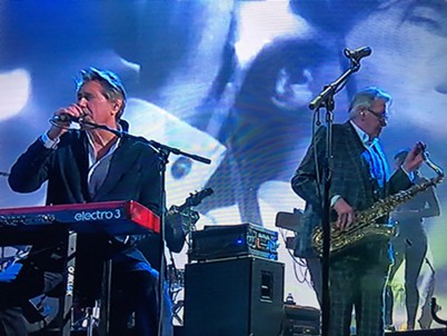 Bryan Ferry and Andy MacKay of Roxy Music - SCREEN GRAB FROM HBO