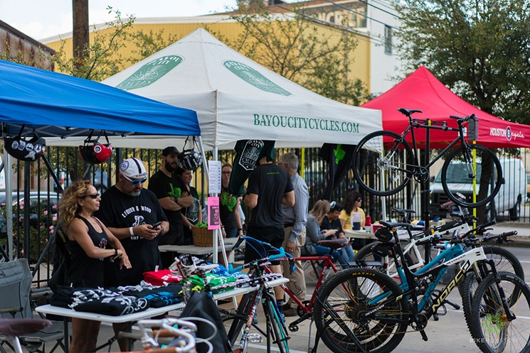 Festival entry is free this Saturday, but upgrading to a $15 VIP ticket nets you a BikeHouston t-shirt and two drink tokens for Holler Brewing Co. - PHOTO BY FAJAR HASSAN