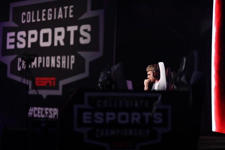 Trevor Moore of University of Chicago competing in StarCraft II. - PHOTO BY GABRIEL CHRISTUS / ESPN IMAGES