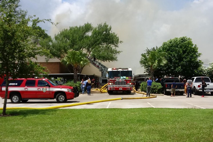 Greenridge Place apartments suffers 4-alarm fire on May 17, 2019 - PHOTO BY MARK REYES