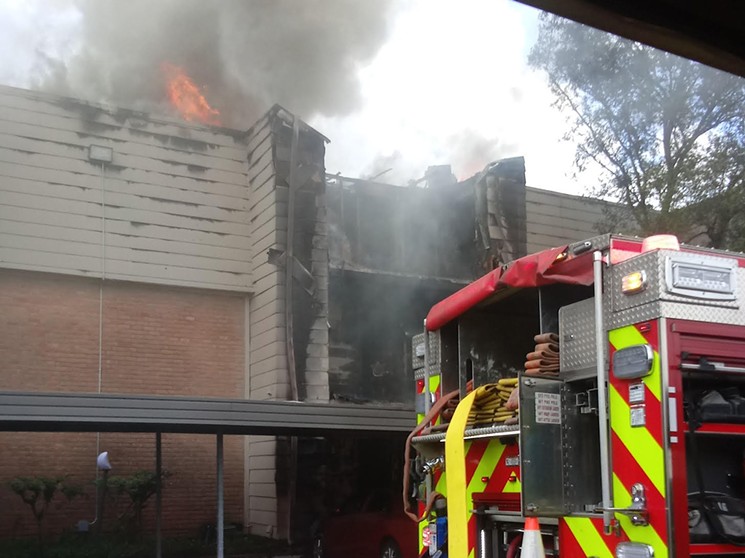 Greenridge Place apartments suffers 4-alarm fire on May 17, 2019 - PHOTO BY MARK REYES