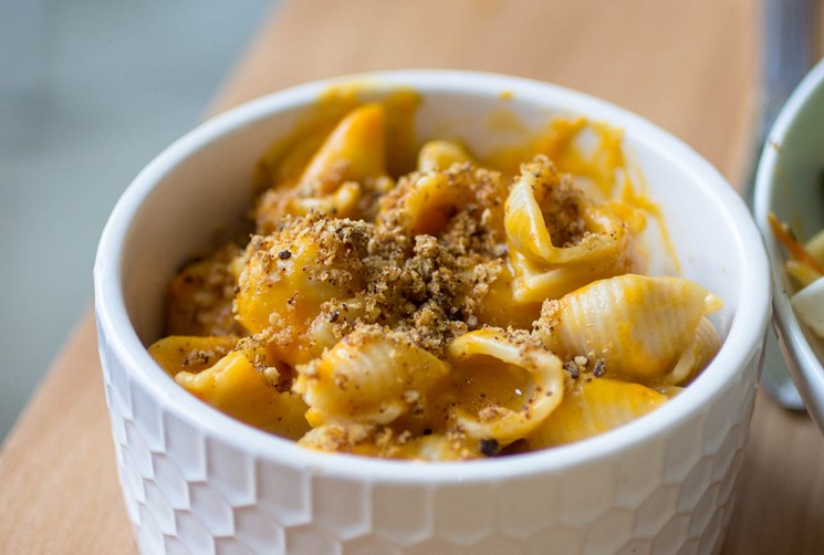 The mac 'n cheese is nut/soy/dairy and gluten-free. - PHOTO BY ERIKA KWEE