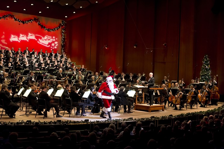 Jingle all the way down to Jones Hall for Very Merry POPS, with a special guest appearance from you know who. - PHOTO BY ANTHONY RATHBUN