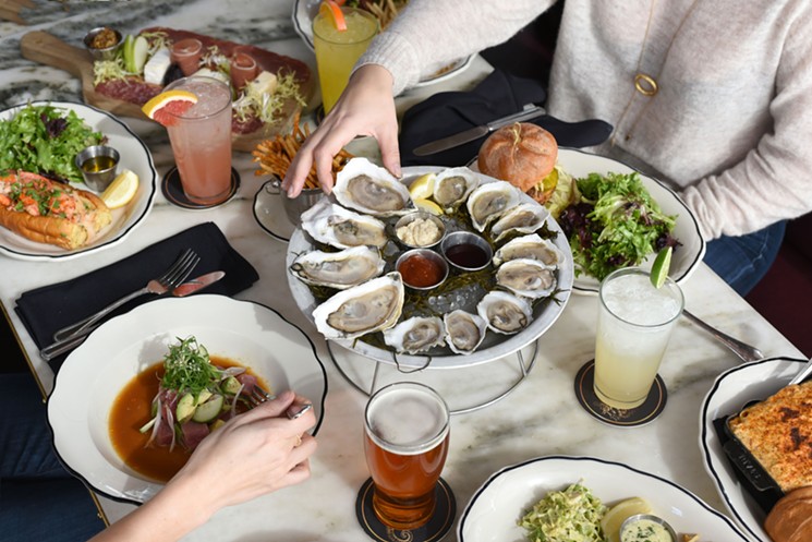 Oysters on ice and everything nice. That's what Loch Bar is made of. - PHOTO BY JOE SWEENY