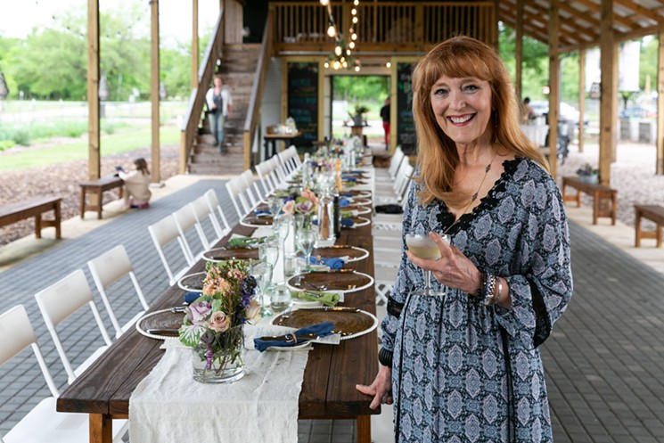 Gracie Cavnar welcomes guests to Hope Farms. - PHOTO BY SHAWN CHIPPENDALE.