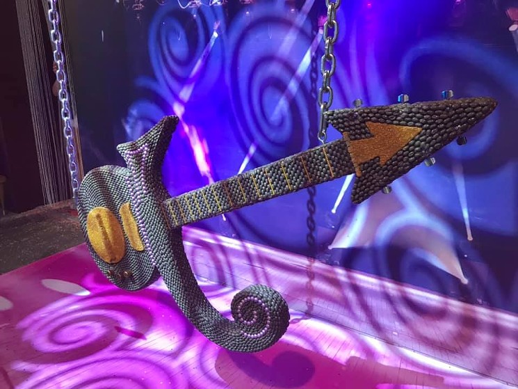 Prince's guitar, made of jelly beans - PHOTO BY JEF ROUNER