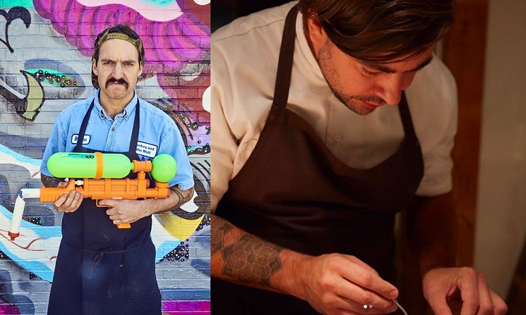 Chefs Mason Hereford (Left) and Mandel Hitzer (Right) will be guests of Ryan Lachaine on June 30th for Riel's Canada Day Celebration. - PHOTOS COURTESY OF TURKEY & THE WOLF AND DEER + ALMOND