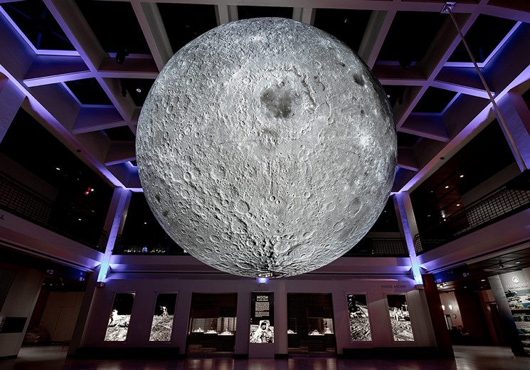 Museum of the Moon by Luke Jerram is at a scale of 1:500,000. - PHOTO BY THE HOUSTON MUSEUM OF NATURAL SCIENCE