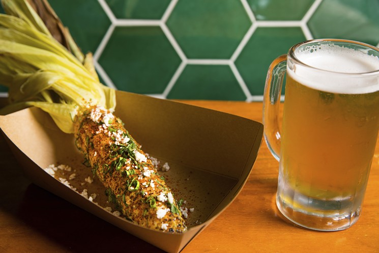 Elote is the perfect beer snack. - PHOTO BY SHANNON O'HARA