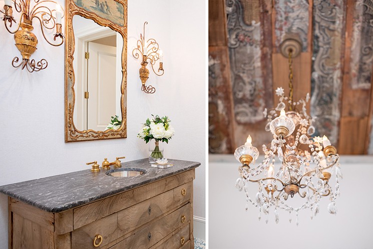 Warm woods, antique fixtures and curated finishings complete the look. - PHOTOS BY SAVANNAH MONTGOMERY