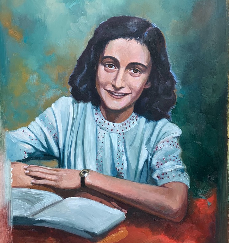 Anne Frank's diary has become the standard fare of literature classes. - PHOTO AND PORTRAIT BY DANIEL MARK DUFFY, COURTESY OF HOUSTON CHAMBER CHOIR AND WITH PERMISSION OF THE ARTIST