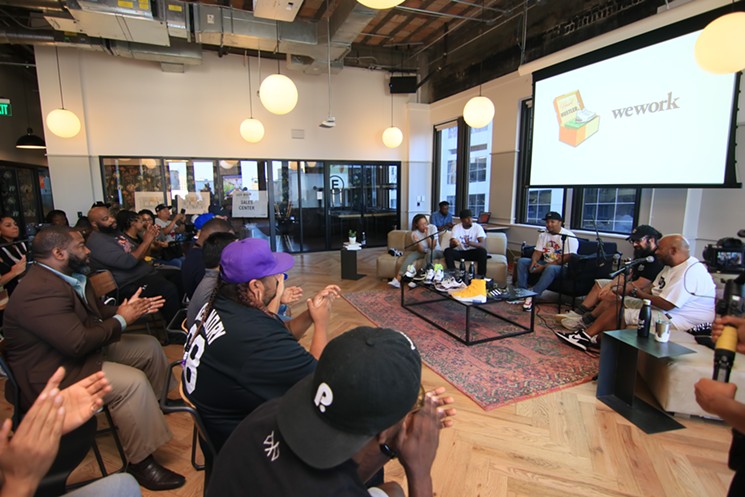 Panelists explain the importance of the Sneaker Summit. - PHOTO BY DOOGIE ROUX