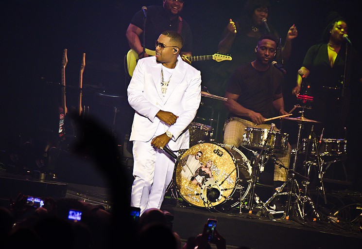 Nas looksed out over the audience. - PHOTO BY CHRISTI VEST