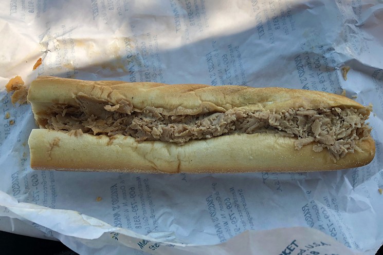 The Chicken Cheesesteak at Russo's in North Wildwood melted in our mouths. - PHOTO BY JEFF BALKE