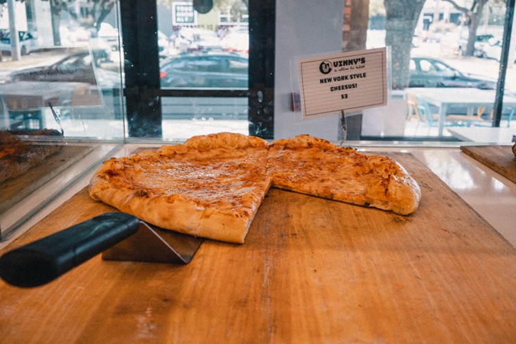 There's a new kind of pie available at Vinny's, where the slice is nice. - PHOTO BY JULIA WEBER