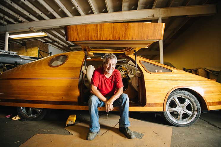Isaac Cohen's Home of the Wooden Car. - PHOTO BY THANIN VIRIYAKI PHOTOGRAPHY
