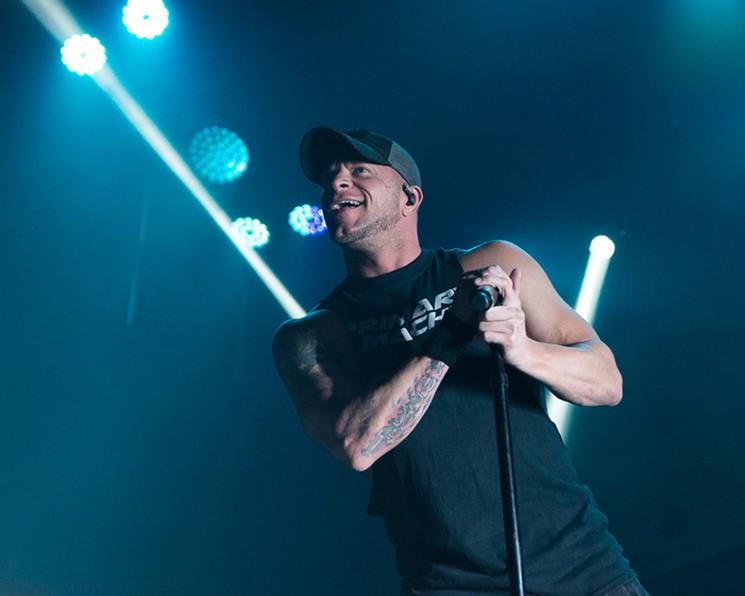 Vocalist Phil Labonte smiles for the crowd - PHOTO BY JENNIFER LAKE