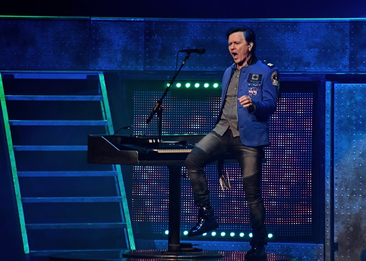 Lawrence Gowan of Styx at Smart Financial Centre. - PHOTO BY CARLOS BRANDON
