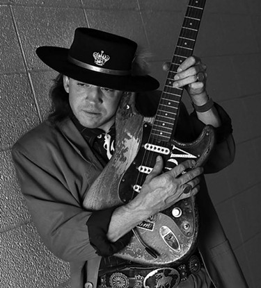Stevie Ray Vaughan in 1988 for a "Guitar World" cover shoot. - PHOTO BY JONNIE MILES/COURTESY OF ST. MARTIN'S