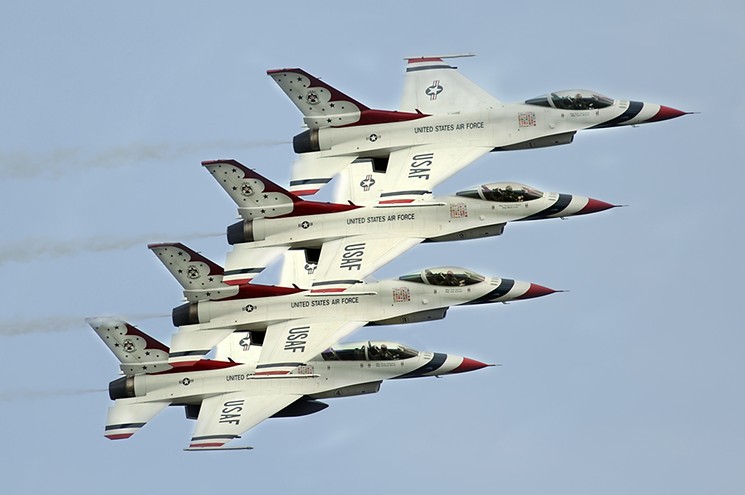 Wings Over Houston Airshow hosts one of North America's largest displays of military and civilian aircraft. - PHOTO BY USAF THUNDERBIRDS