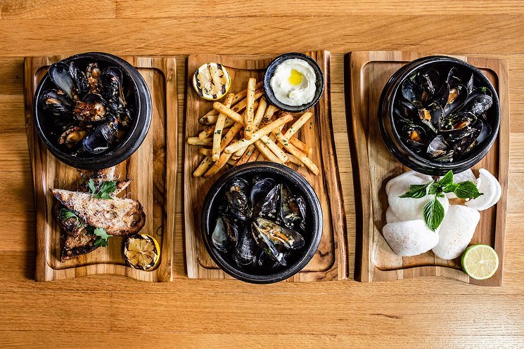 You can have a threesome of mussels at Traveler's Table. - PHOTO BY KIRSTEN GILLIAM