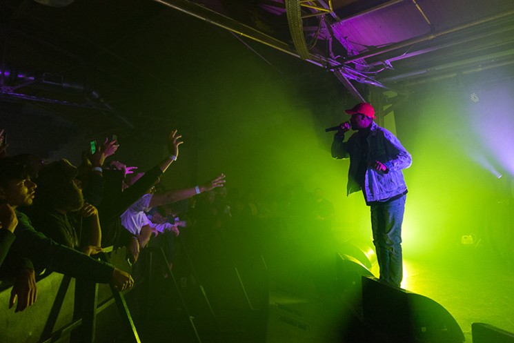 Danny Brown performing at Warehouse Live - PHOTO BY JENNIFER LAKE