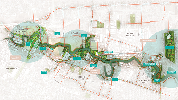 You can get there from here. - RENDERING BY MICHAEL VAN VALKENBURG ASSOCIATES, COURTESY OF BUFFALO BAYOU PARTNERSHIP