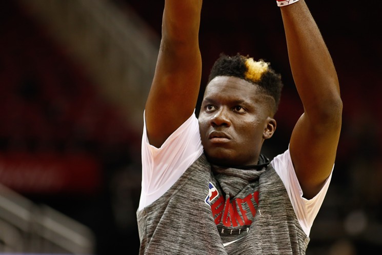 Clint Capela could make a big leap forward this year. - PHOTO BY ERIC SAUSEDA
