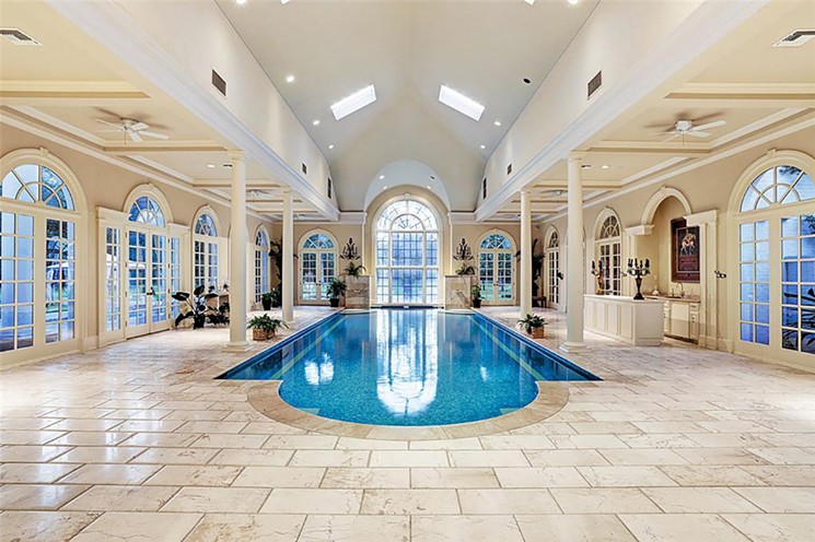 The indoor pool at 27 East Rivercrest. - PHOTO BY TK IMAGES