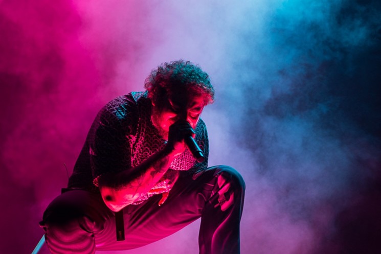 Not willing to be confined to any one genre, Post Malone blasted his way through a 20-song set. - PHOTO BY JENNIFER LAKE
