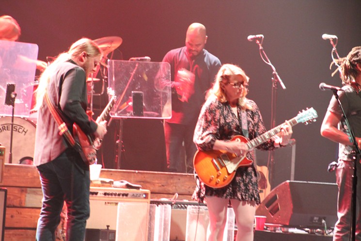Guitarists, married couple, and band namesakes Derek Trucks and Susan Tedeschi - PHOTO BY BOB RUGGIERO