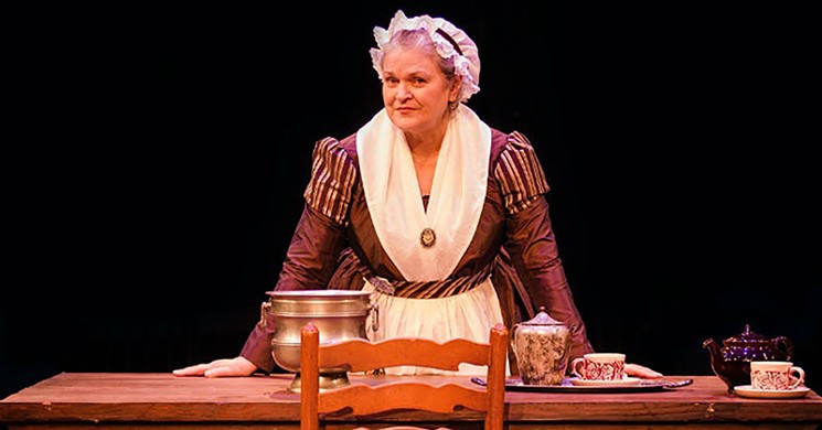 Claire Hart-Palumbo plays the housekeeper Mrs. Reynolds - PHOTO BY BRYAN KAPLUN